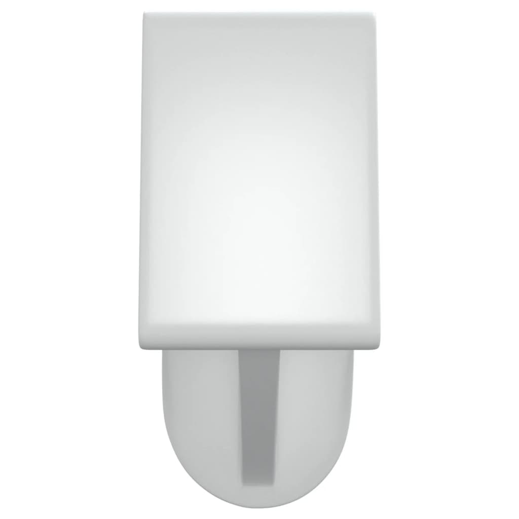 Curtain Rails 2 pcs White and Silver 90-130 cm Aluminium